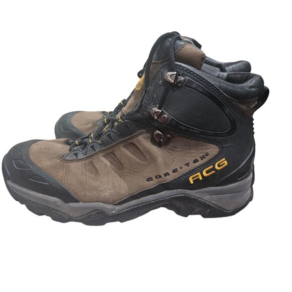 Nike ACG Gore-Tex Hiking Boots Size 9.5 Brown & Black - Picture 4 of 10